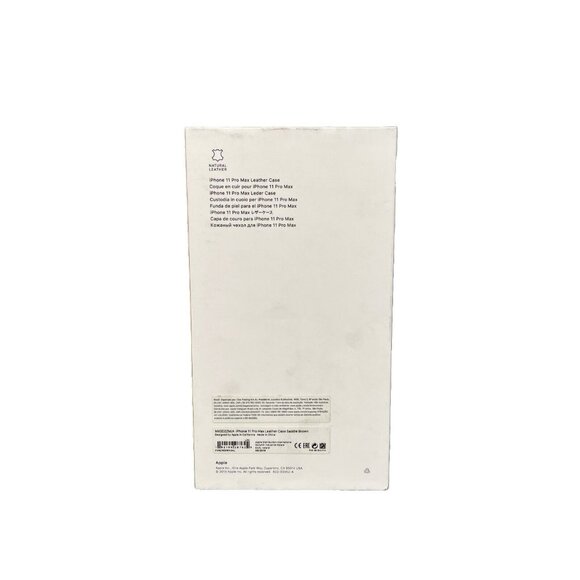 NEW OEM Original Apple iPhone 11 Pro Max Leather Case Saddle Brown - Picture 2 of 2